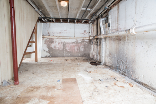 Before Basement Waterproofing in Central and Southeast Ohio