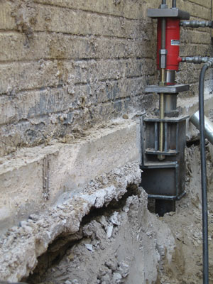 Commercial Push Pier Installation in Galloway