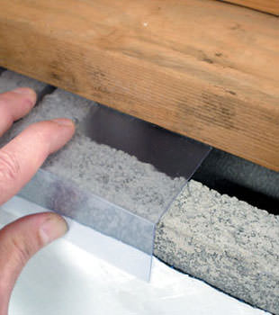 Block wall clear covering for wet crawl spaces in Mansfield
