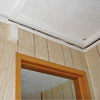 The ceiling and wall separating as the wall sinks with the slab floor in a Blacklick home