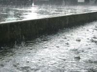 Heavy rains in a downpour in Grove City.