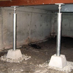 Installed crawl space jack post system in Pataskala
