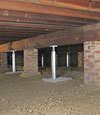 crawl space jack posts installed in Ohio