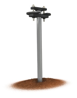 Diagram of a foundation slab pier