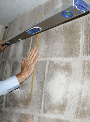 severe foundation wall failure symptoms of a basement wall in Powell