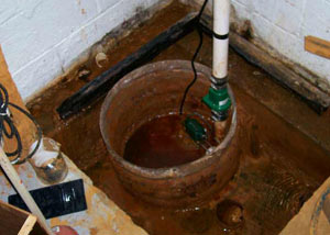 Extreme clogging and rust in a Marion sump pump system