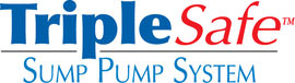 Sump pump system logo for our TripleSafe™, available in areas like Lucasville
