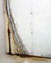 Leaky Crack Repair: leaking wall crack plugged with hydraulic cement
