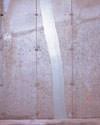Installed FlexiSpan®: Basement wall crack system installed