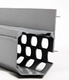 large opening of a basement perimeter drain system.