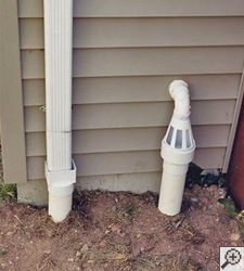 No-freeze basement drain discharge line in Marysville