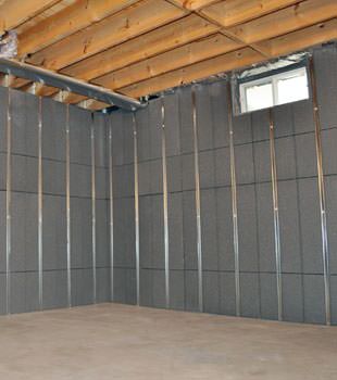 Installed basement wall panels installed in Reynoldsburg