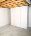 Fiberglass insulated basement wall system in Zanesville, OH